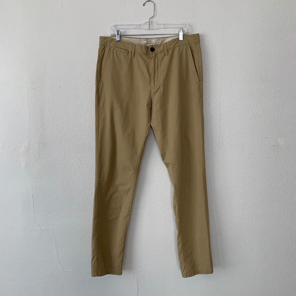 H&M slim fit khaki chinos